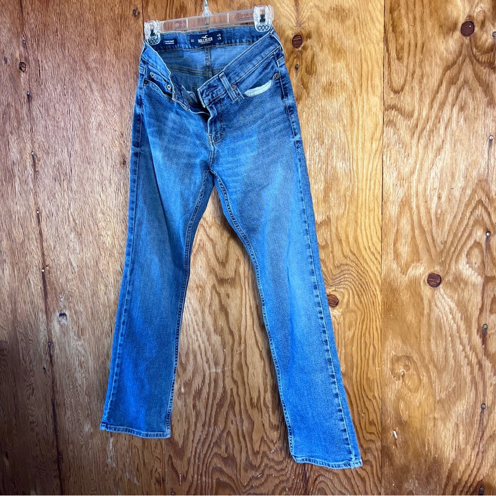Hollister Classic Straight Epix Flex Mens 28x30 Light Blue Jeans